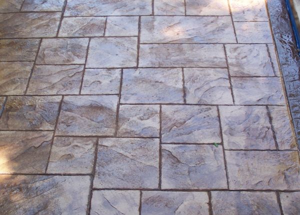 Stamped Concrete Slate Textures - Great Plains Concrete