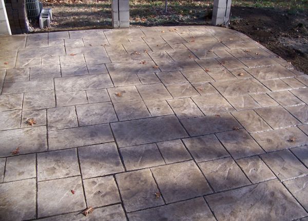 Stamped Concrete Slate Textures - Great Plains Concrete